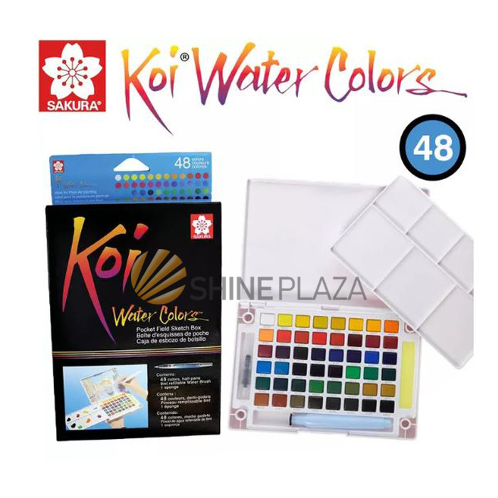 

SAKURA KOI WATERCOLORS POCKET FIELD SKETCH BOX - 48