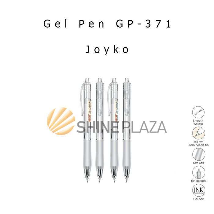 

PULPEN GEL JOYKO BONTU GP-371 0.5MM - BOLPEN PENA GEL HITAM 0,5 MM