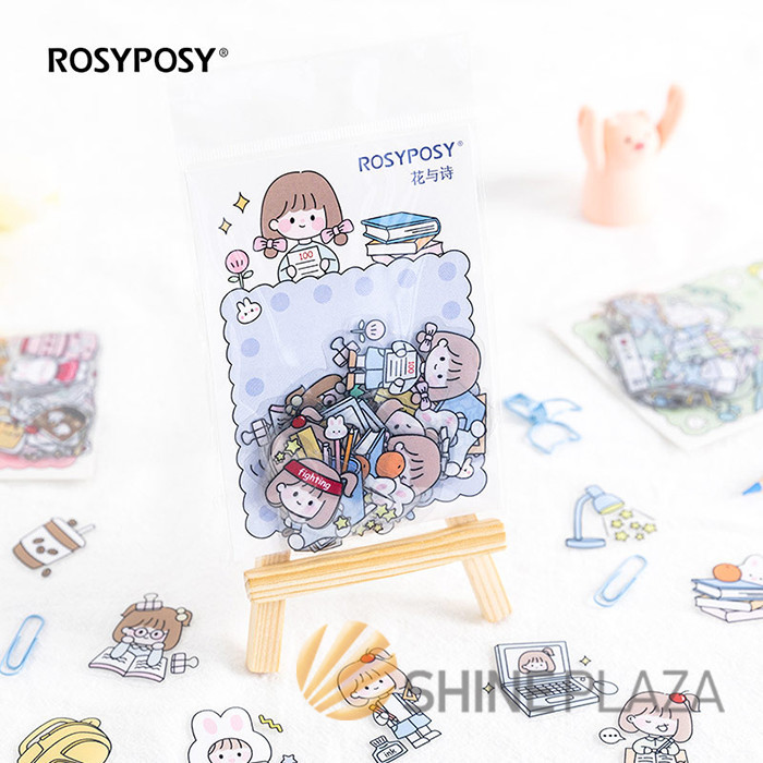 

ROSYPOSY RABBIT DUO FLAKE DEKO STICKERS SET - STIKER LUCU