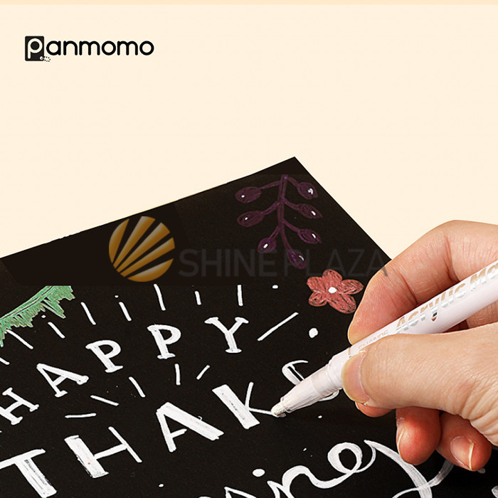 

MULTIPURPOSE PERMANENT ACRYLIC PAINT MARKER COLOR - SPIDOL PERMANEN WARNA GOLD SILVER WHITE