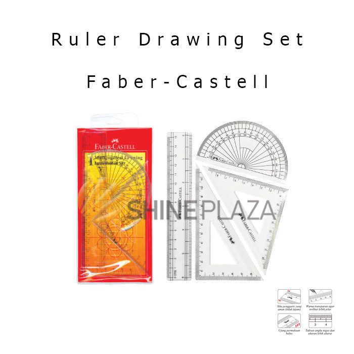 

MATHEMATICAL DRAWING SET FABER CASTELL - PENGGARIS BUSUR SEGITIGA