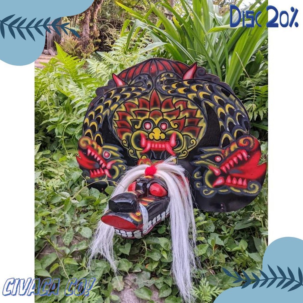 Sale Mainan Tradisional Barongan Telon|Barongan Devil|Barongan Anak|Barongan Dewasa|Barongan Kayu|Ba