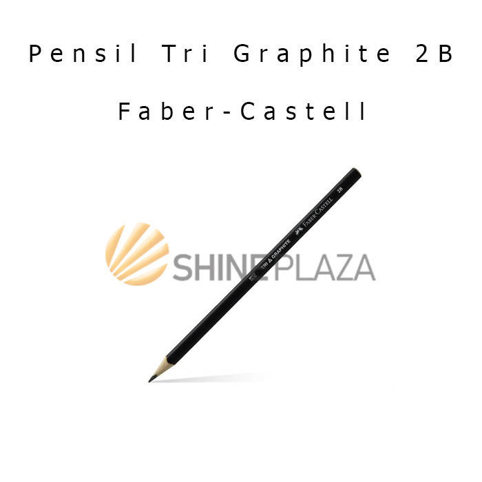 

PENSIL KOMPUTER SEGITIGA FABER CASTELL TRI GRAPHITE PENCIL 2B