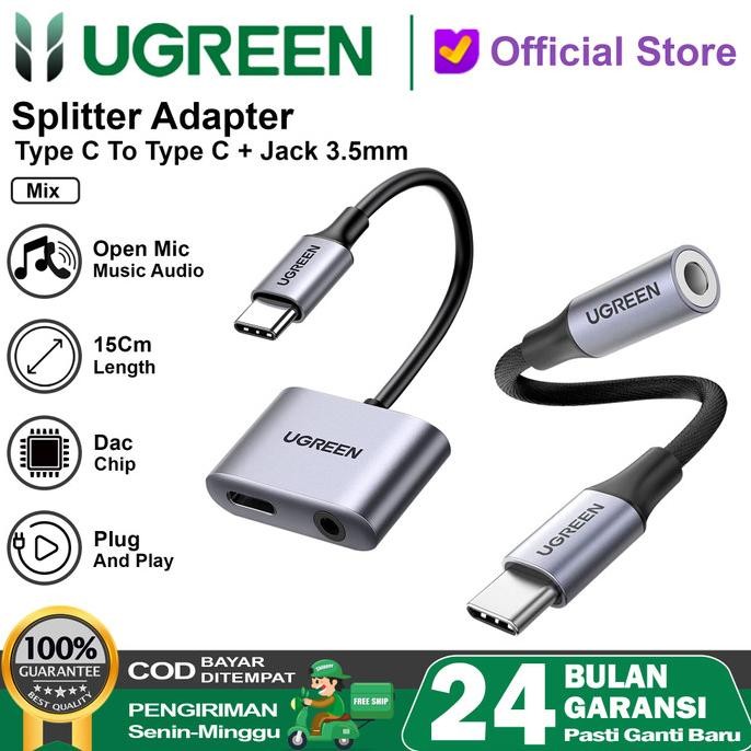 Converter Splitter Dac Type C Ke Jack 3.5Mm+Type C Charging Audio Call