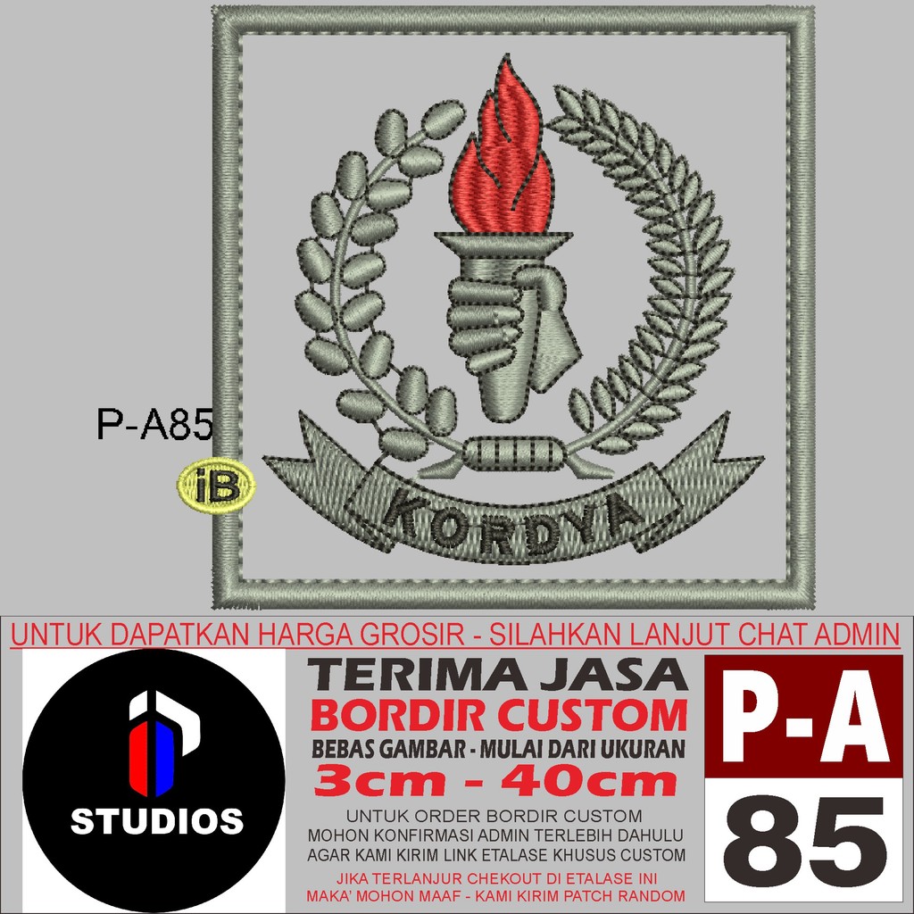 I STUDIOS PATCH BORDIR LOGO P-A85 FKPPI - REVIEW/TESTIMONI