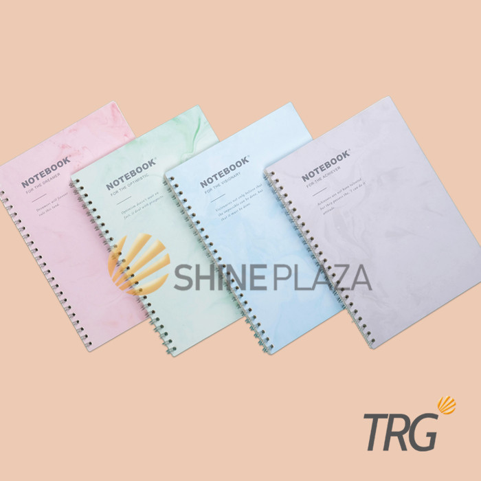 

BUKU TULIS CATATAN A5 RULED TRG - MARBLE PASTEL COVER SPIRAL NOTEBOOK