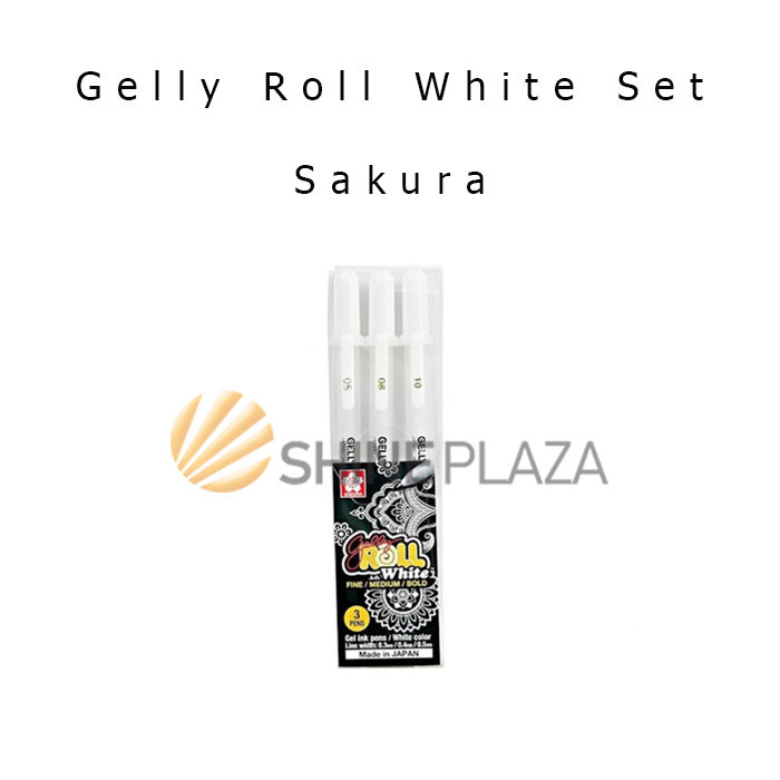 

[FLASH SALE] SAKURA GELLY ROLL CLASSIC WHITE GEL PEN SET