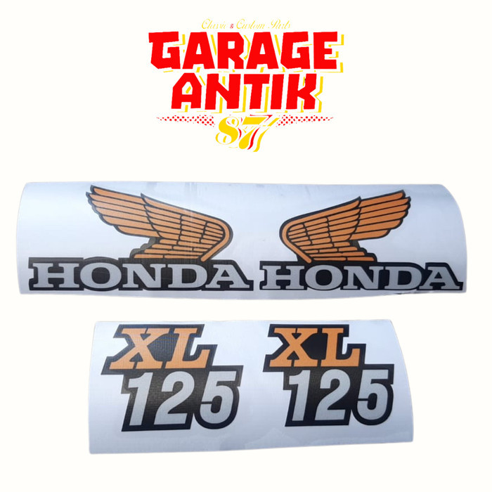 Stiker Body Decal Set Honda Xl 125 Barang Langka