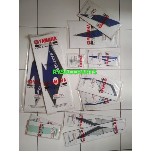 Striping Stripping Stiker Motor Yamaha Yzf R 25 R25 Biru Silver Abs Barang Langka