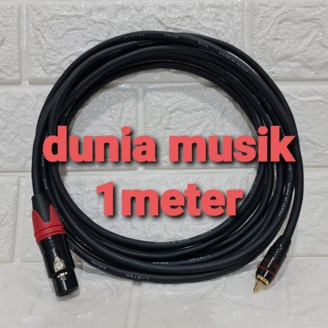 kabel Jack Canon xlr female to rca male / Jack rca ke Canon cewek