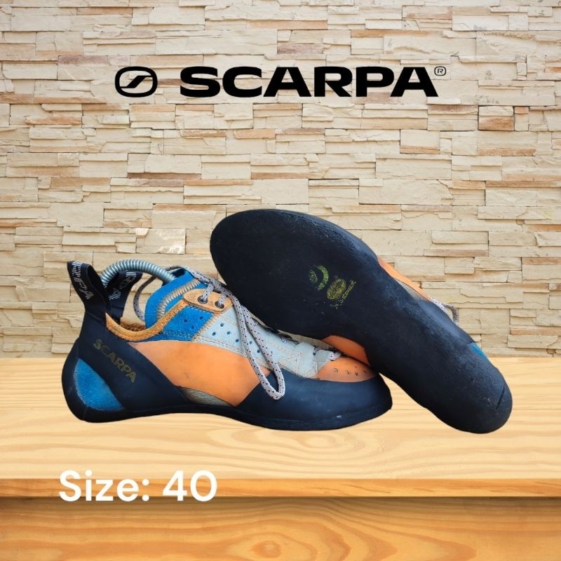 scarpa climbing shoes size 40 sepatu panjat