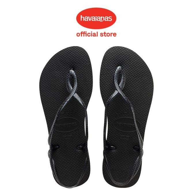 Havaianas Luna 0090-Black - Sandal Wanita