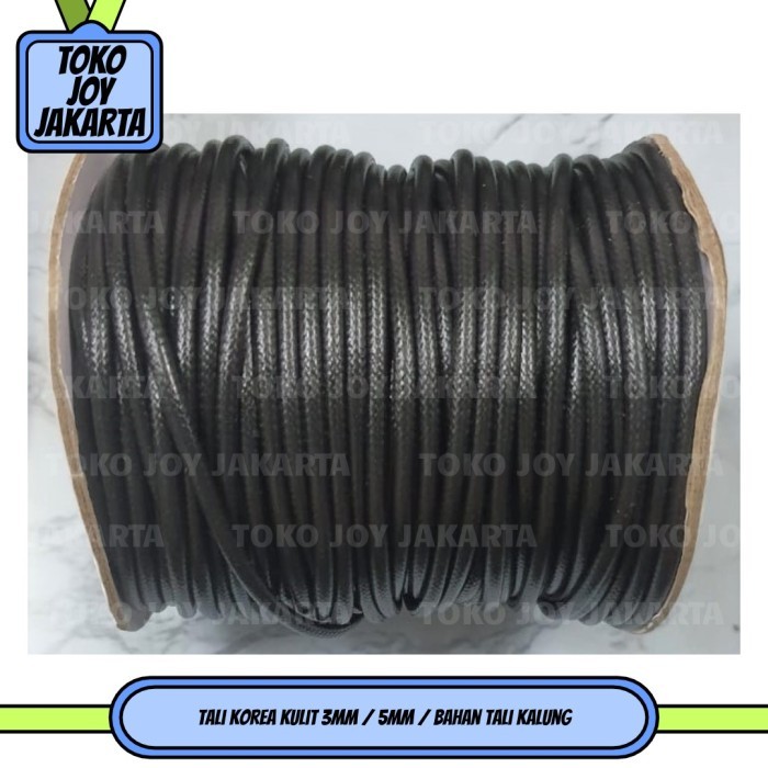 TERBARU Tali Korea Kulit 3mm / 5mm / Bahan Tali Kalung