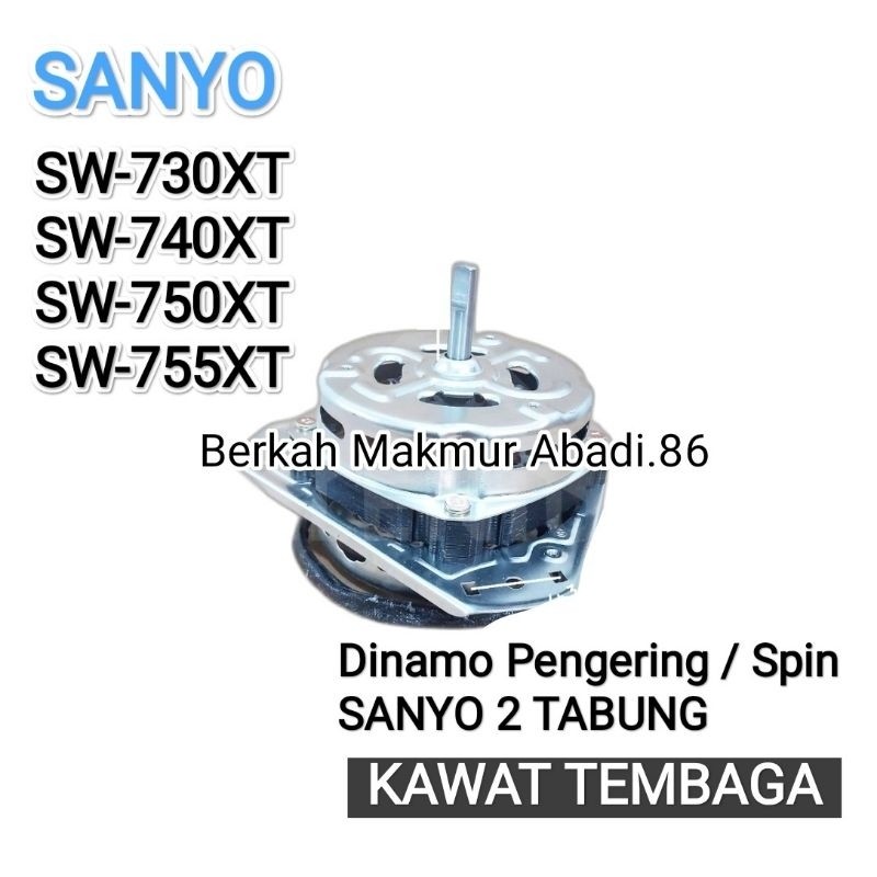 Dinamo Spin / Pengering Mesin Cuci SANYO SW-730XT SW-740XT / SW-750XT SW-755XT Mesin Dinamo Spin /