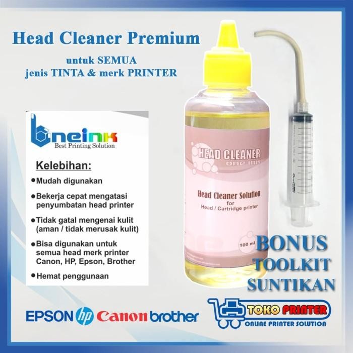 HEAD CLEANER PREMIUM ONE INK 100ML PEMBERSIH HEAD / CARTRIDGE