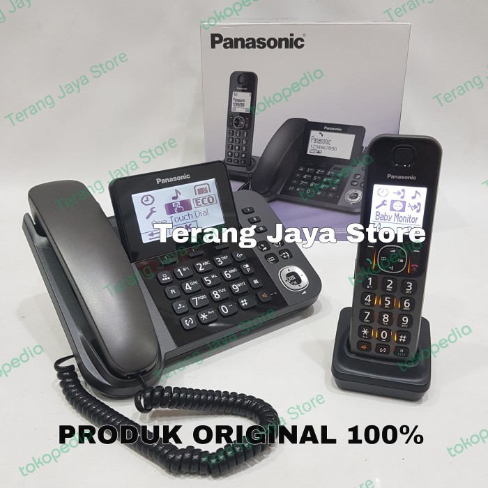 Telepon Wireless Panasonic KX-TGF310 (Hitam) Wireless Phone KX-TGF310
