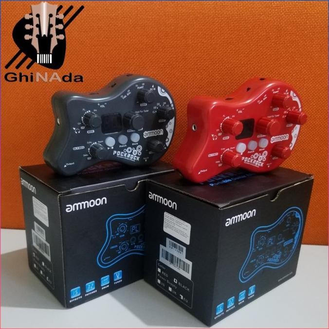 Ammoon Pockrock / Pock Rock Gitar Portable Multi-Efek Prosesor Pedal