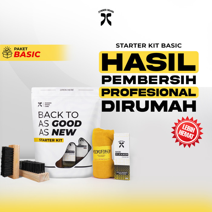 TERBARU! STARTER KIT Shoe Cleaner Pembersih Sepatu CLEANING SHOES AND CARE