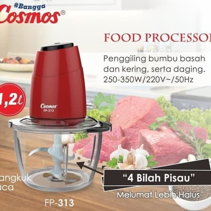 [ Cosmos ] Food cessor FP 313 , Copper / Gilingan Bumbu / Daging