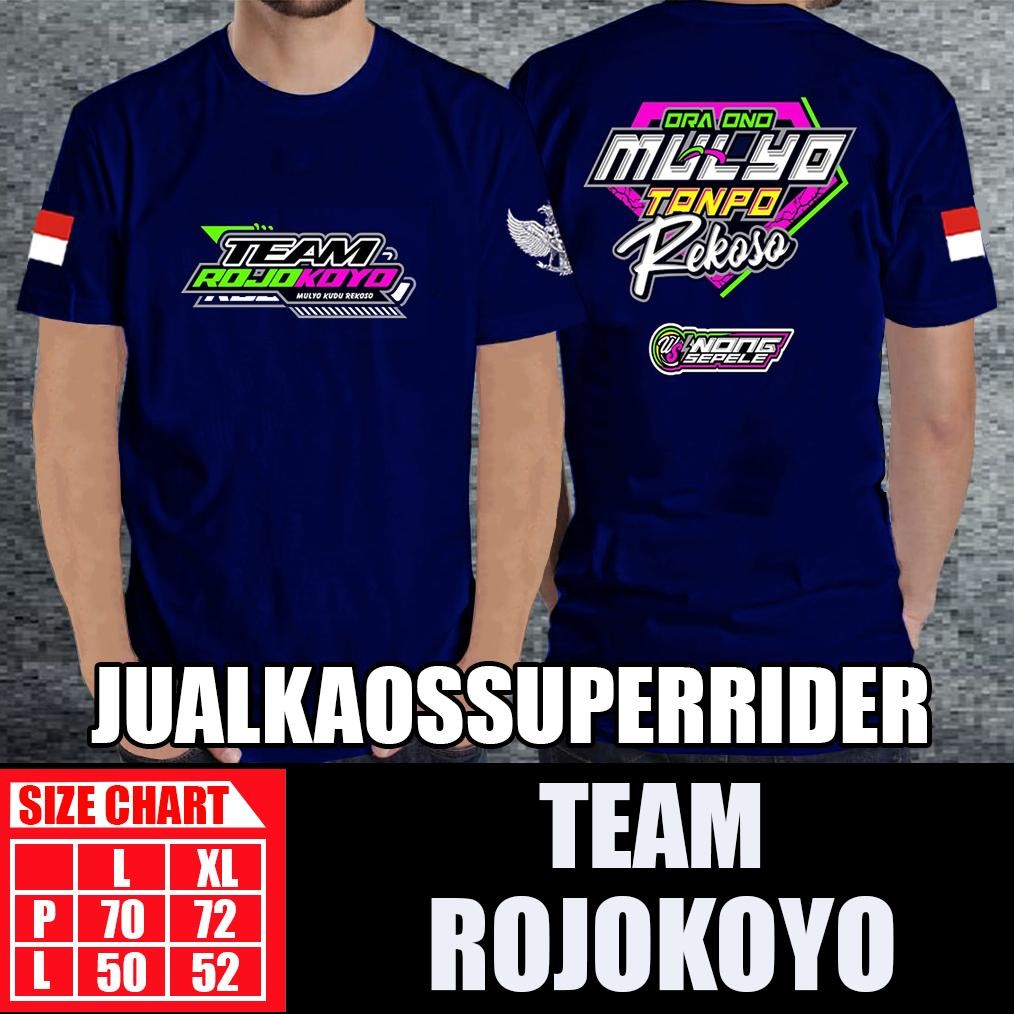 Promo Kaos Pria Team Rojokoyo O&J Style
