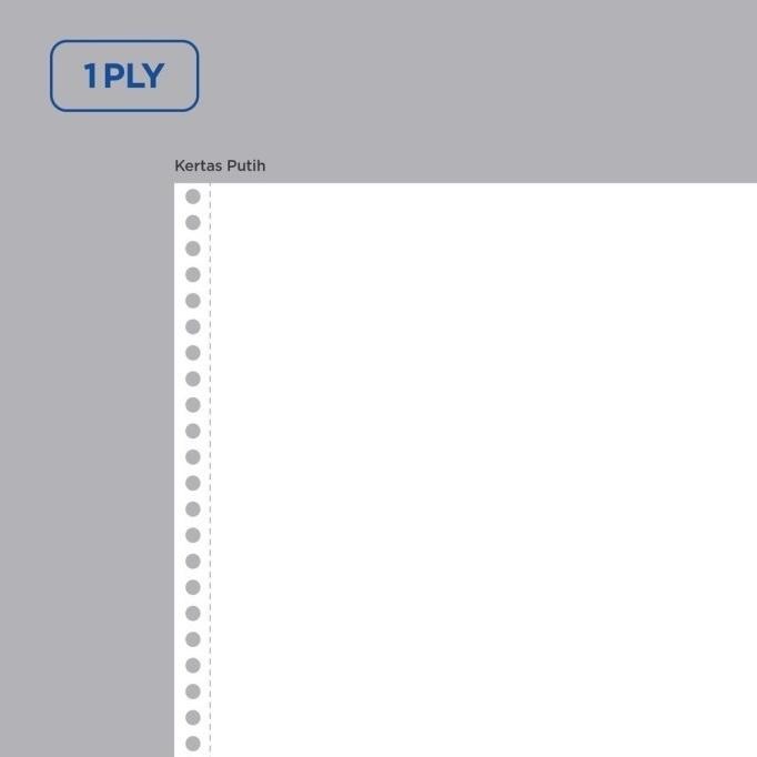 

Ready oke] Continuous Form 9.5 x 11 inch kertas komputer