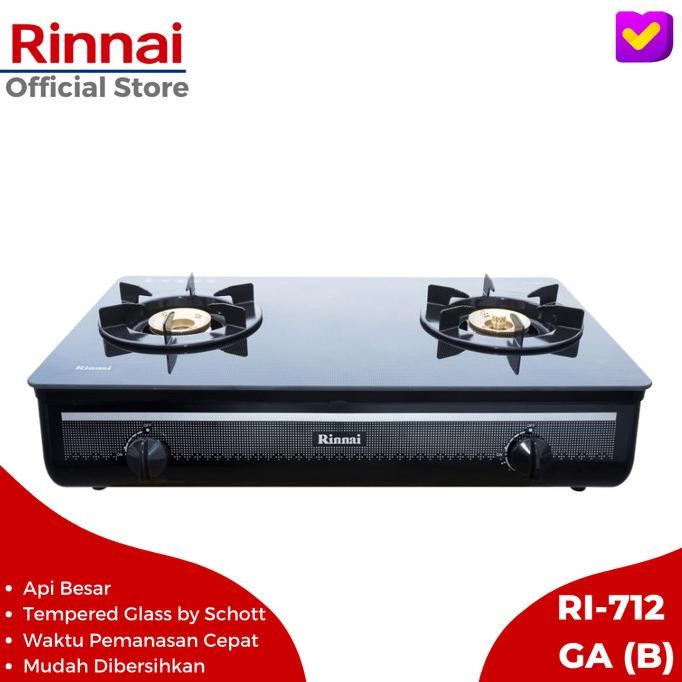 Rinnai Kompor 2 Tungku Ri-712 Ga (B)