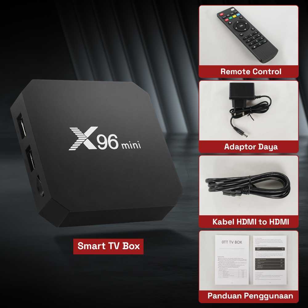 X96 MINI SMART TV BOX ANDROID 9 DDR3 1GB 8GB