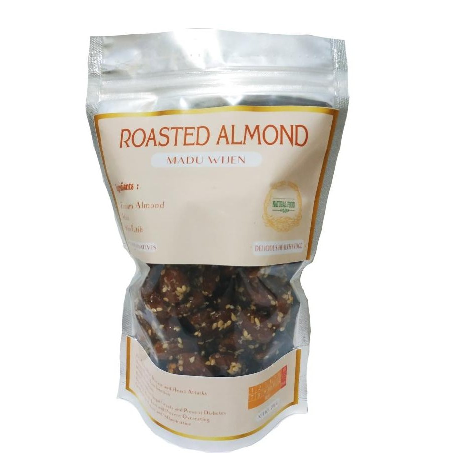 

almond panggang madu wijen - 200 gr termurah