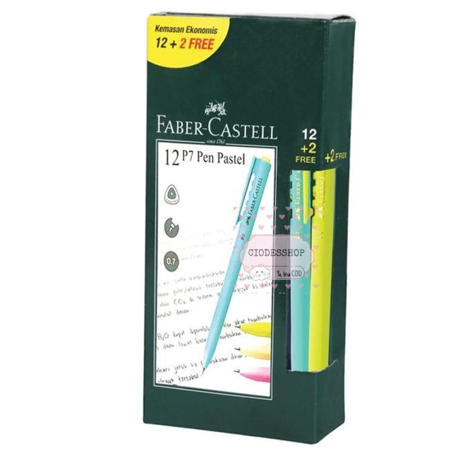 

Produk Baru!! Pulpen Faber Castell P7 Pen Pastel 1 Pack 12 + Gratis 2 Tinta Hitam