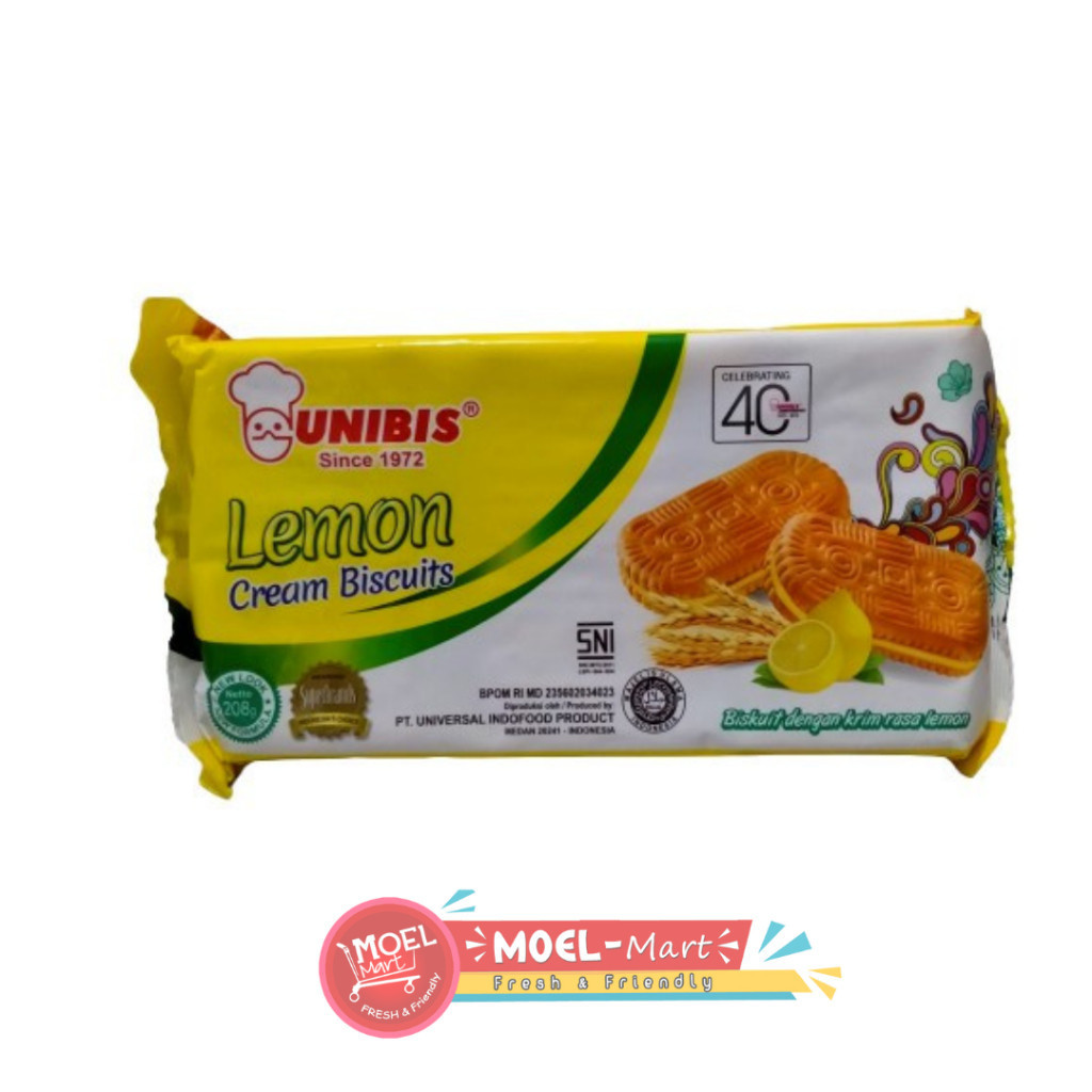 

UNIBIS Lemon Cream Biscuits 208gr