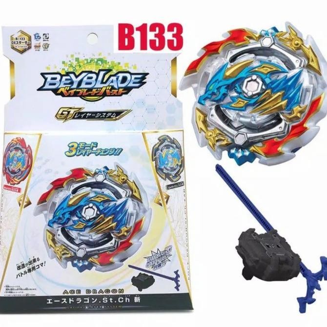 New | Jual Beyblade Burst Series 4 Gt B-133 Dx Starter Ace Dragon St Ch Original