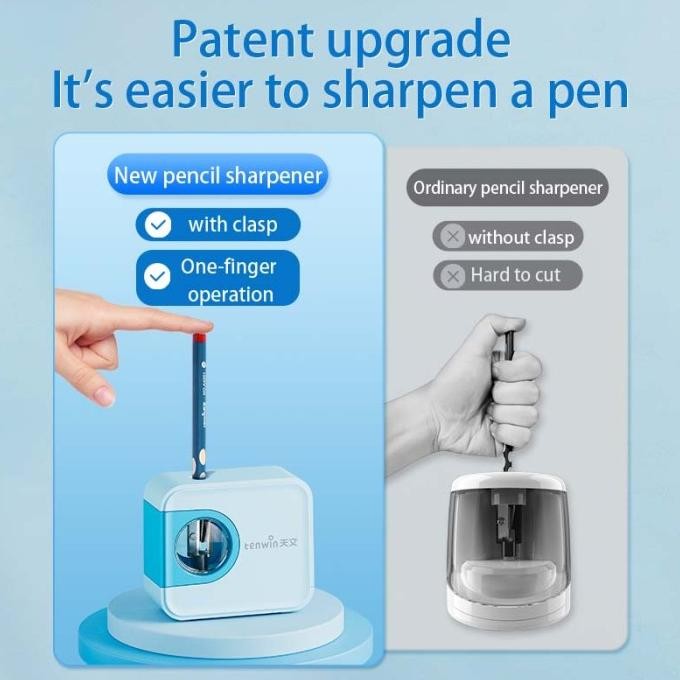 

Tenwin S8316 MIni Automatic Pencil Sharpener / Rautan Pensil Otomatis BS76