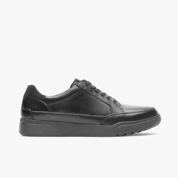 Rockport Bronson Ltt Original Sneakers Pria Leather - Black Lea Alalistore44
