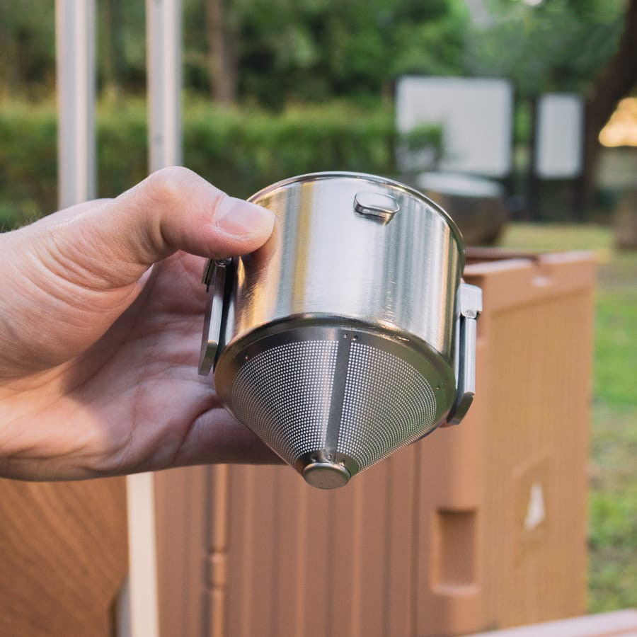 Filter Penyaring Kopi Portable Cone Coffee Dripper Stainless