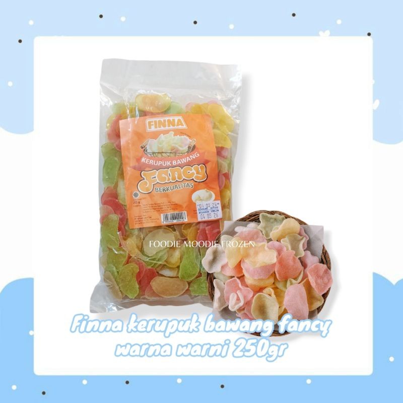 

Finna kerupuk bawang fancy warna warni 250gr/ krupuk udang/ krupuk bawang/ krupuk finna/ krupuk