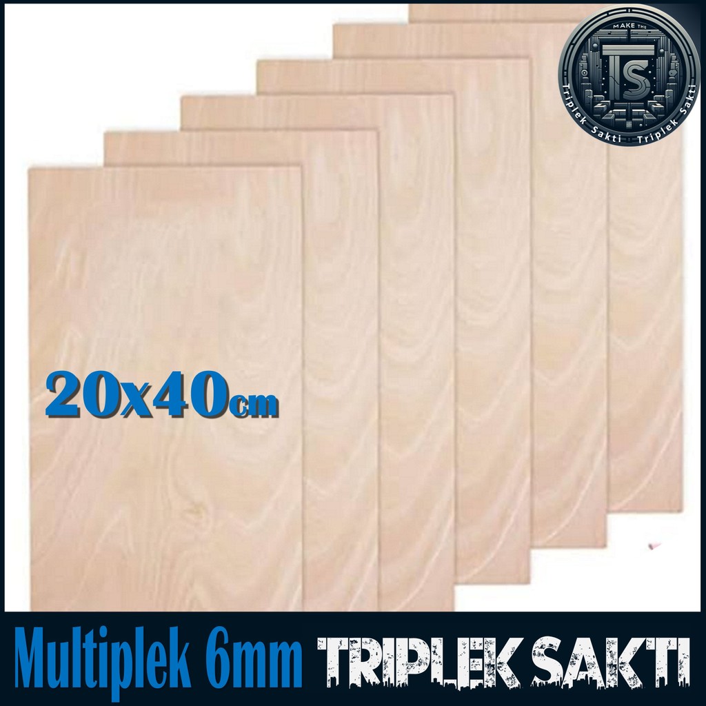 Multiplek Triplek 6mm 20x40 cm ( 6 mm | 20x40cm | 40x20cm | 40x20 | 20 x 40 cm )