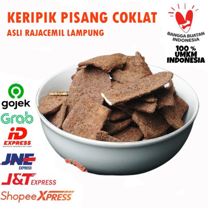 

HEMAT 1kg Keripik Pisang Coklat Khas Lampung Rajacemil Kripik Pisang Lampung