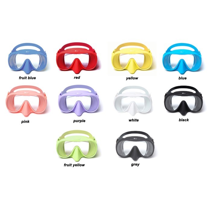 Mask Diving Frameless M1 Zeepro Copy Hollis Kacamata Selam Freediving