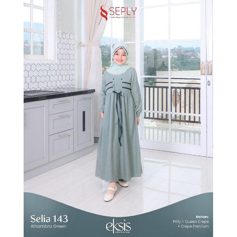 GAMIS ANAK SEPLY SELIA 143 | Model Gamis Anak Trendy | Gamis Anak Terbaru 2025