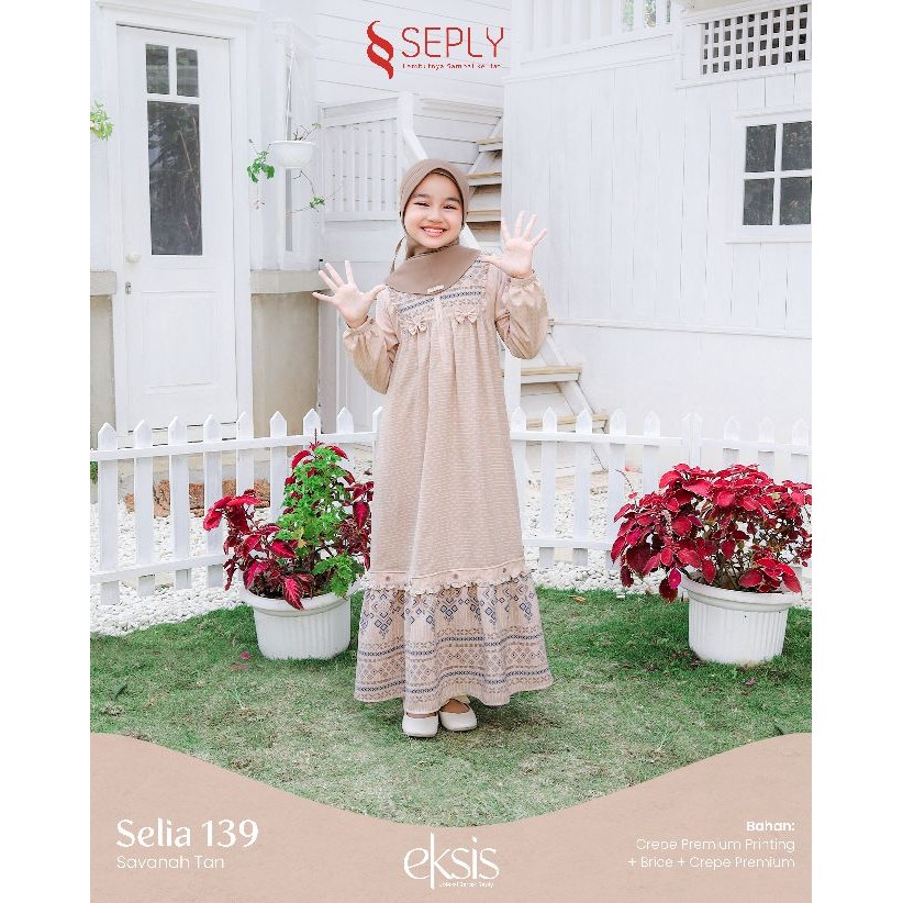 GAMIS ANAK SEPLY SELIA 139 | Model Gamis Anak Trendy | Gamis Anak Terbaru 2025