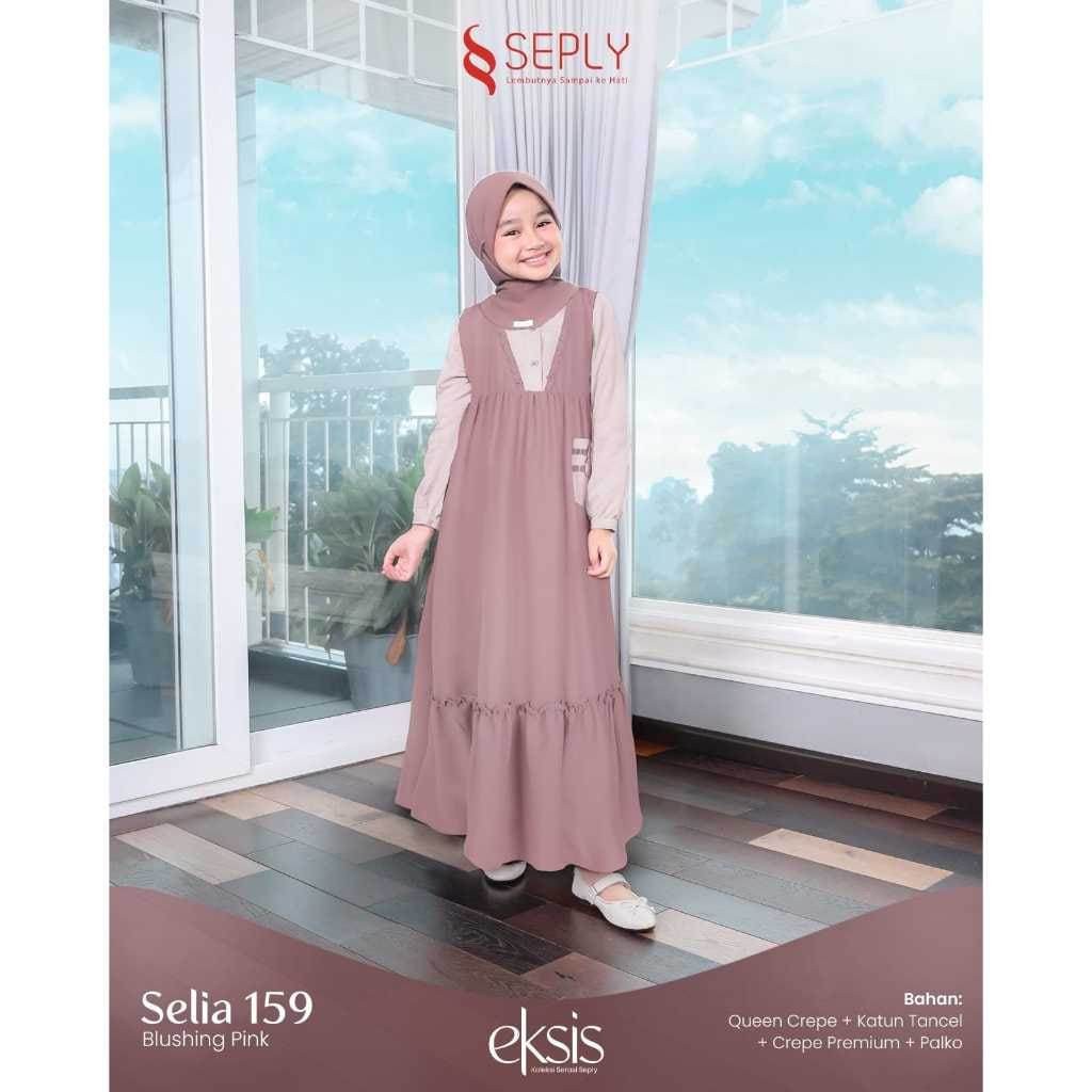 GAMIS ANAK SEPLY SELIA 159 | Model Gamis Anak Trendy | Gamis Anak Terbaru 2025