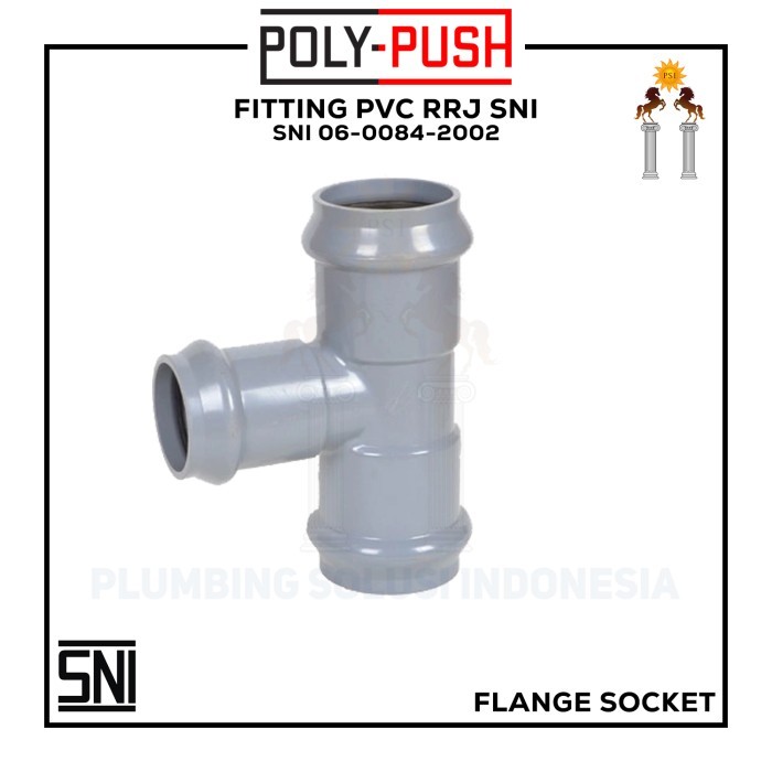 Reducing Tee / Vlok Tee Rrj (Karet) - Khusus Pipa Pvc Sni Murah