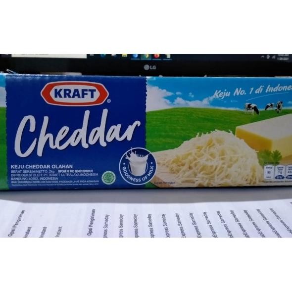 

Keju Kraft Cheddar 2Kg - Khusus Gosend Grab Only