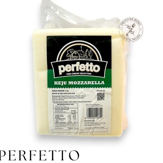 

Keju Mozarella Blo 1Kg (Perfetto) Halal