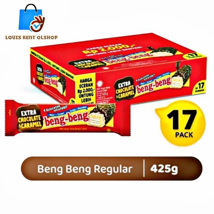 

TERBATAS Beng Beng Coklat Biskuit Karamel 22gr(isi 20pcs)