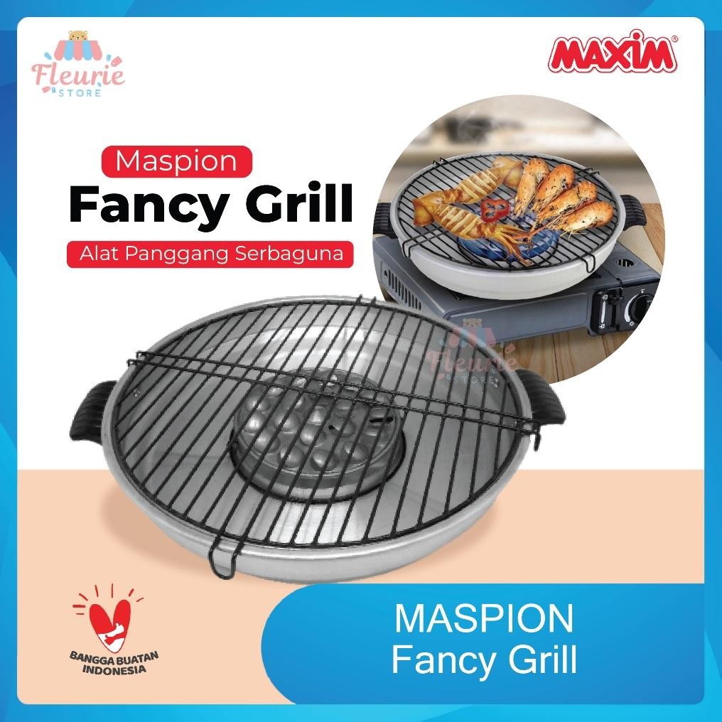 [NEW] Maspion Fancy Grill - Alat Pemanggang Serbaguna - Sate Ikan Roti Pentol Bakso Bakar