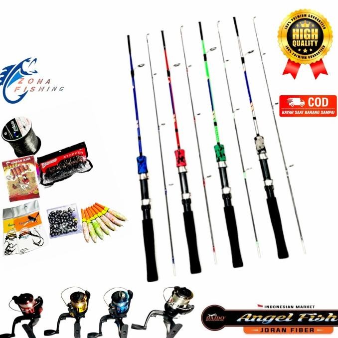 Best Gratis Set Joran Pancing Daido Angel Fish 1.50M/9Kg Paket Komplit Gjk-25