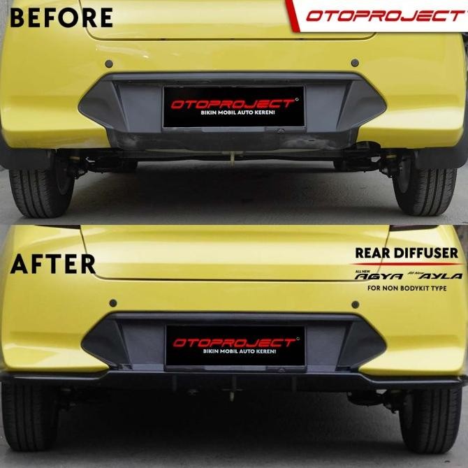 Otoproject - Rear Diffuser A.N Agya / Ayla 2023 - MATTE BLACK