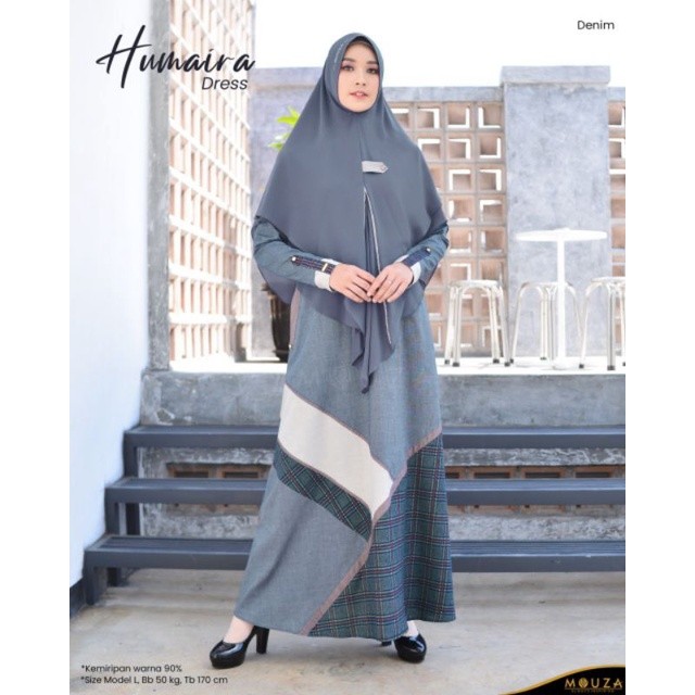 MOUZA GAMIS DEWASA HUMAIRA DRESS