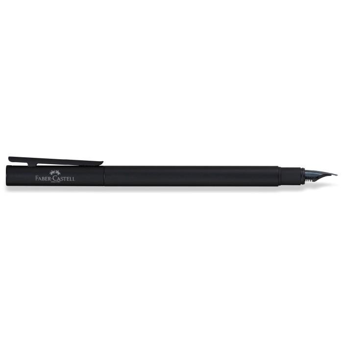 

Faber-Castell Neo Slim Fountain Pen M Black Matt, Black Chromed Best Quality Original